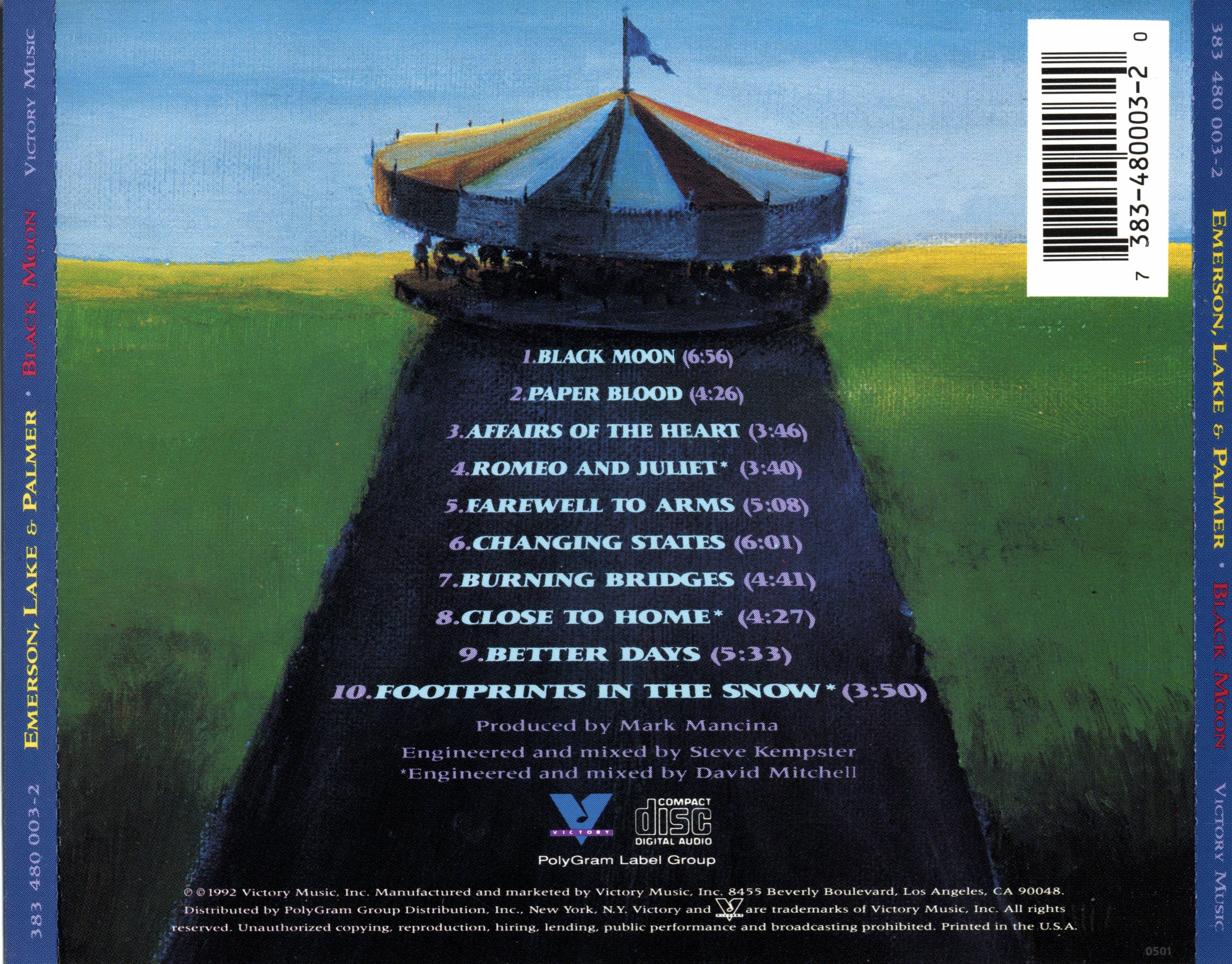 Emerson, Lake and Palmer Black Moon [ak usa]